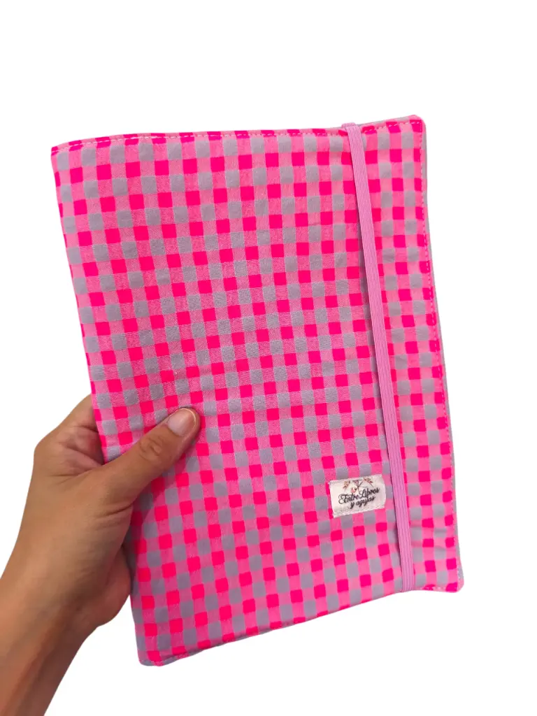 Funda rosa flúor de solapas 