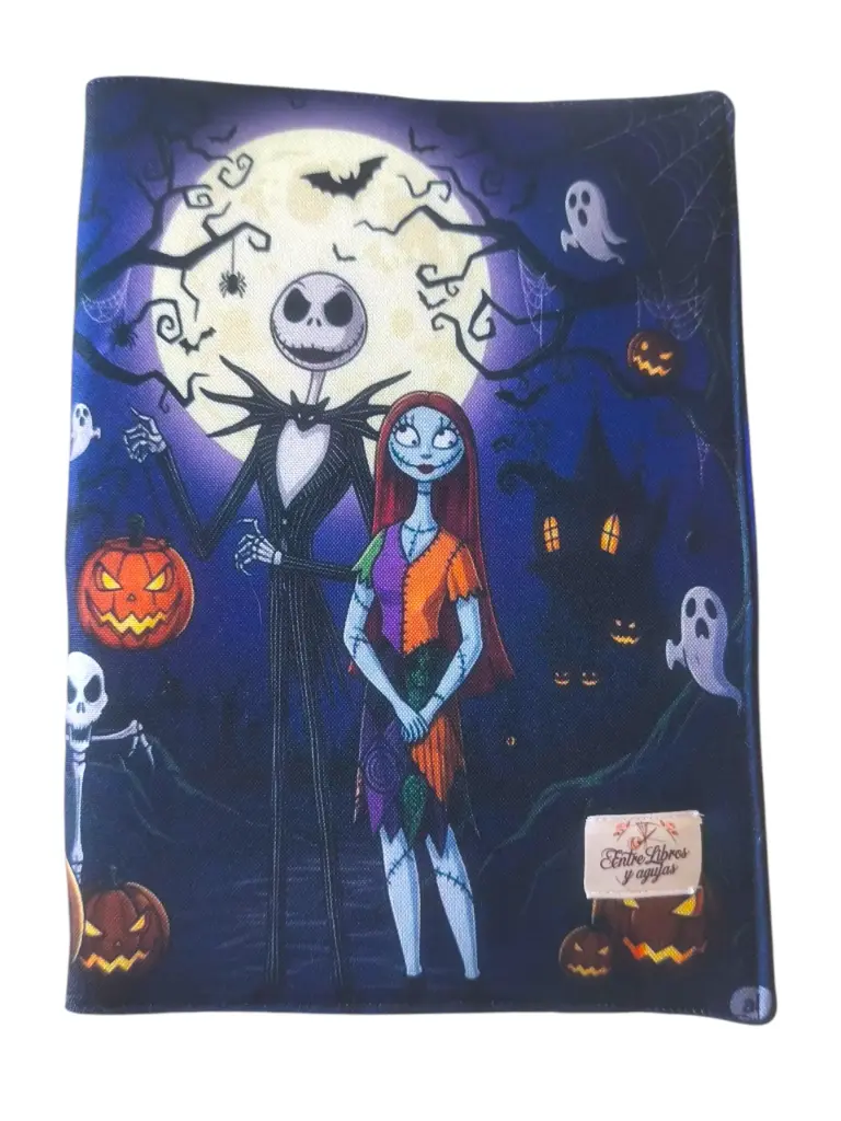 Funda de solapa ajustable Pesadilla antes de navidad morada (PREVENTA) 