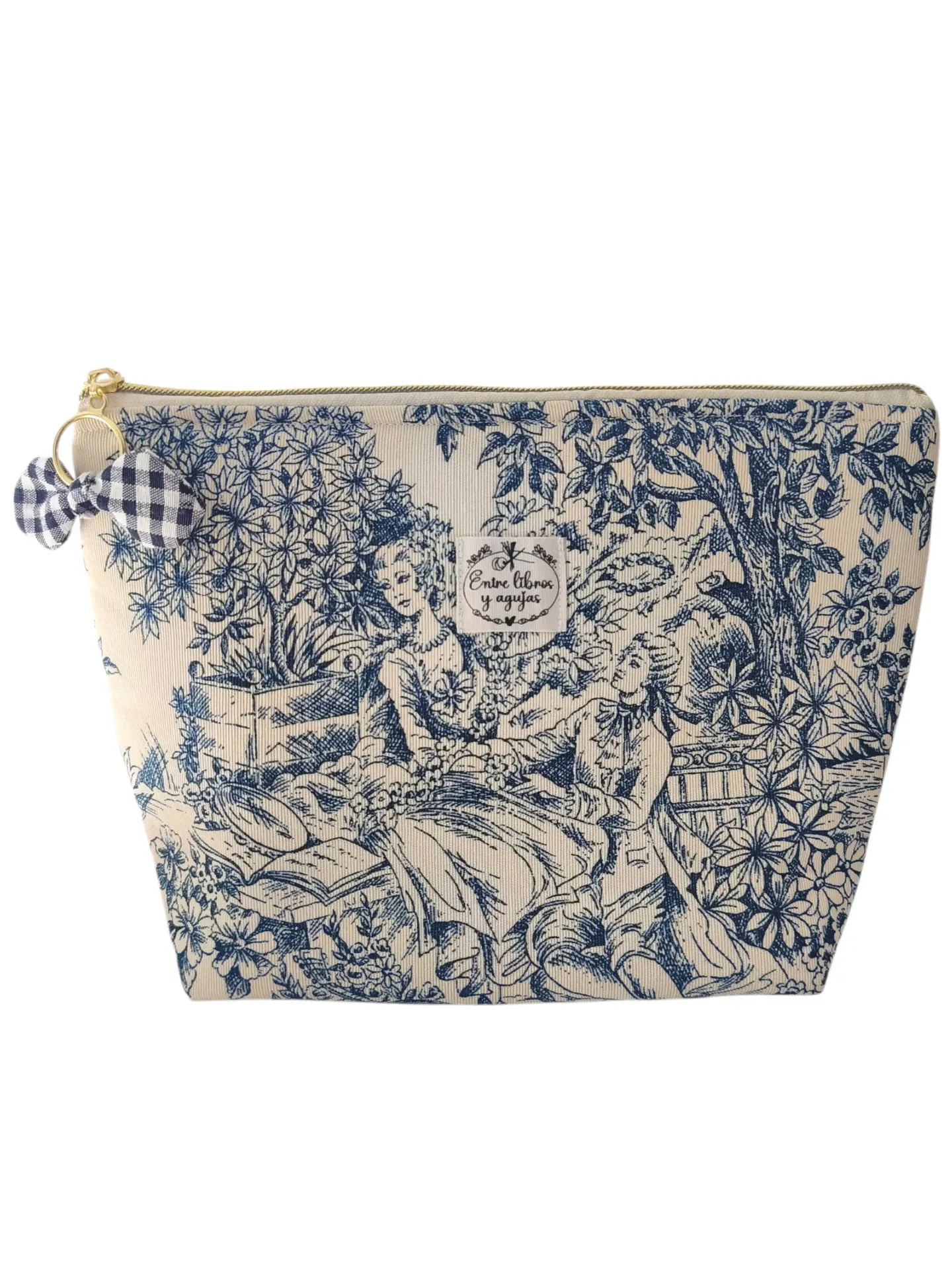 Neceser triangular azul cartuja